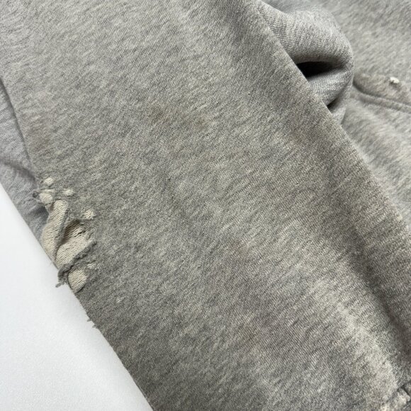 Vintage Anchor Blue Hoodie Sweatshirt Mens L Gray Y2K Surf Streetwear - Picture 11 of 16